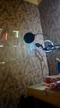 Product Review of Promo Harga Peket 5 Roll Wallpaper Sticker Dinding Geometris 3D Kristal Dekorasi Dinding Ruang Karaoke Kafe Ruang Live Studio Kertas Pvc from ** 𝘼**️ 0