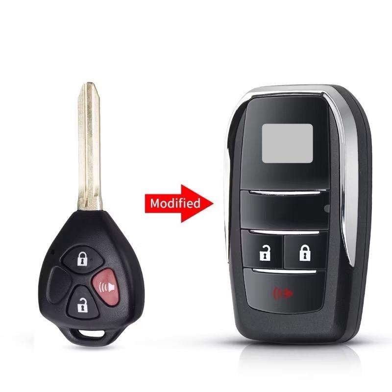 Chìa khoá độ gập theo chìa zin xe INNOVA 3 nút hàng thái lan