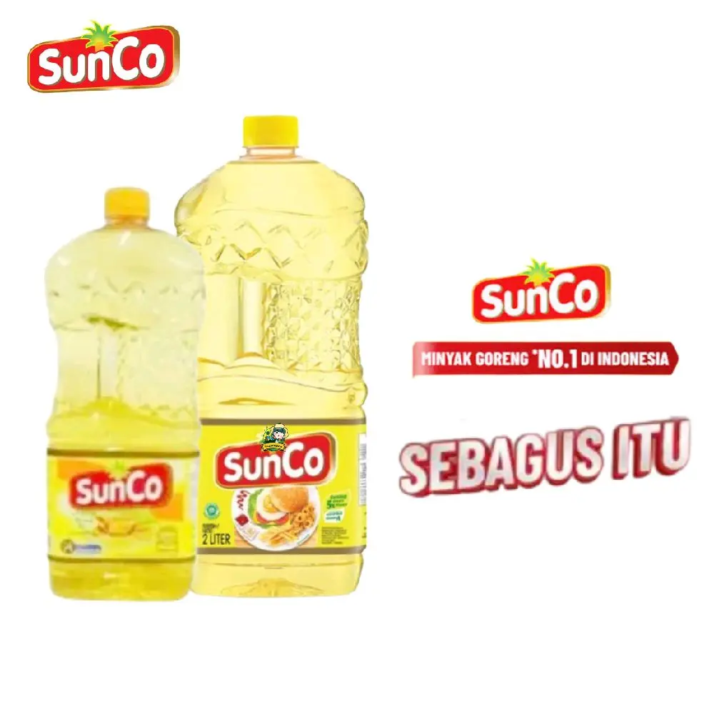 Sunco minyak goreng paling bening kemasan botol