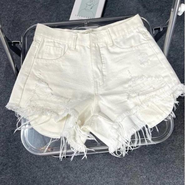 J01 S-L Quần TẾT 2026 Quần Short Túi Lòi Jeans Nữ Quần Jeans Nữ Quần Bò quần jeans nữ phong cách rách tua rua phối hở túi siêu cá tính Women Denim Pants quần trắng quần jean ống suông quần đi học quần tết 2026