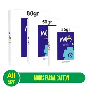 MODIS Kapas Kecantikan | Facial Cotton 35gr 50gr 80gr / Lembut Sejuk Untuk Membersihkan Makeup & Perawatan Wajah All Size