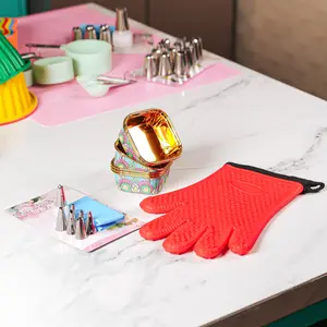 12.12 Sewing Silicone Gloves, Decorating Nozzel, Backed Printed Cup Midle East Bundling Memasak Kue