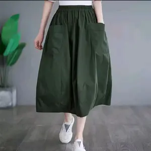 rok saku depan 7/8 bahan tebal tidak menerawang nyaman dipakai Santai