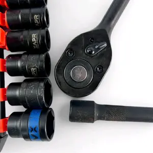 APR 1/2in Kunci Set Socket Sok 12pcs AP67  Kunci Sok Wrench Rachet alat perkakas lengkap motor Rachet Handle Multifungsi