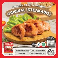 Gambar Original (Steakado) Chicken Fillet Marinade 120g - Bitte Food / Ayam Filet Marinasi Healthy Ready To Cook High Protein Low Calorie Low Fat No Hormones No Antibiotics - Breast / Dada dari Bitte Food Kota Administrasi Jakarta Pusat 1 Tokopedia