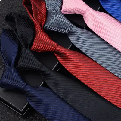 Dasi Kantor Kerja Motif Salur Slim Lebar 2 inch Abu Biru