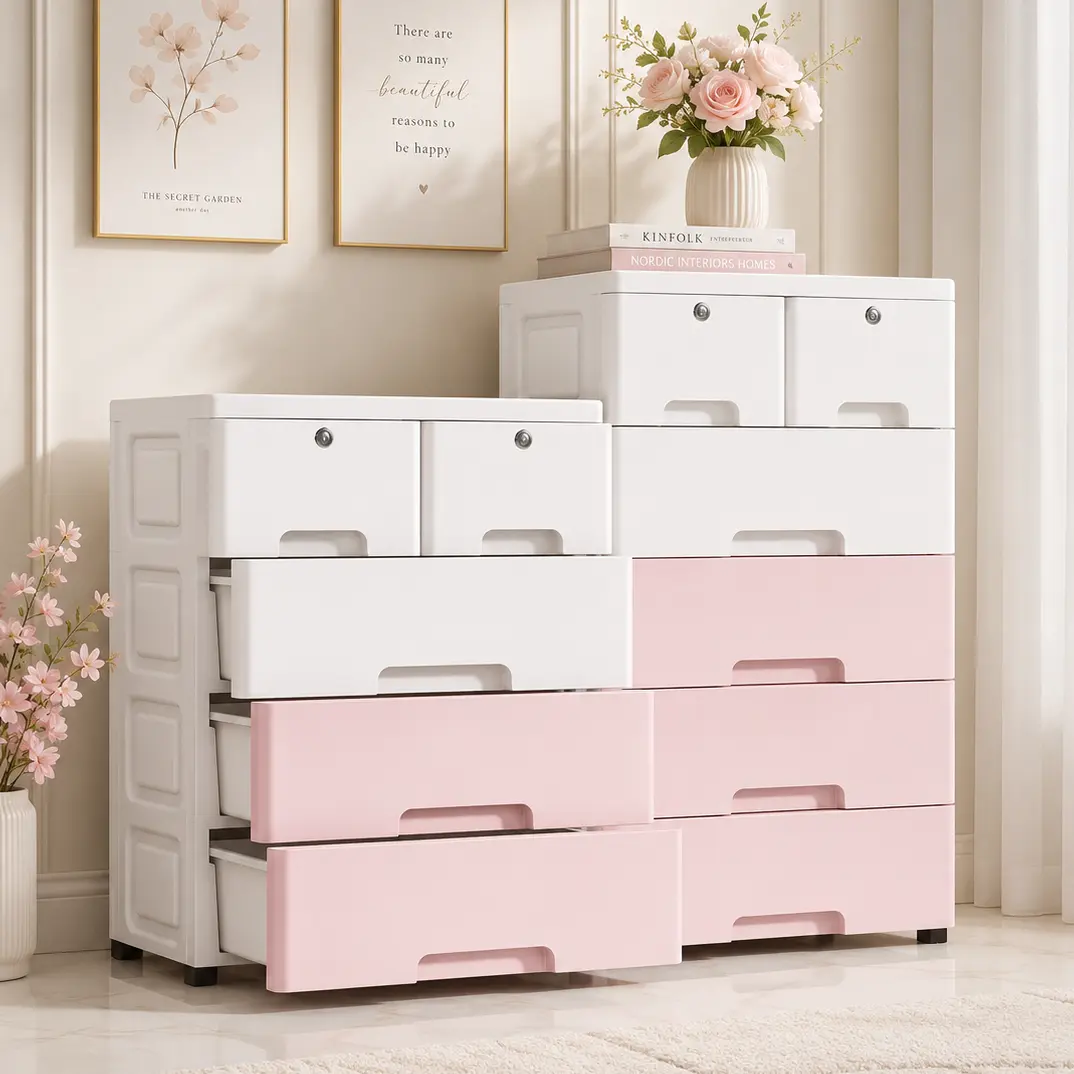 Lemari Plastik Laci Minimalis Modern – Storage Organizer Rumah – Rak Penyimpanan Kuat & Elegan
