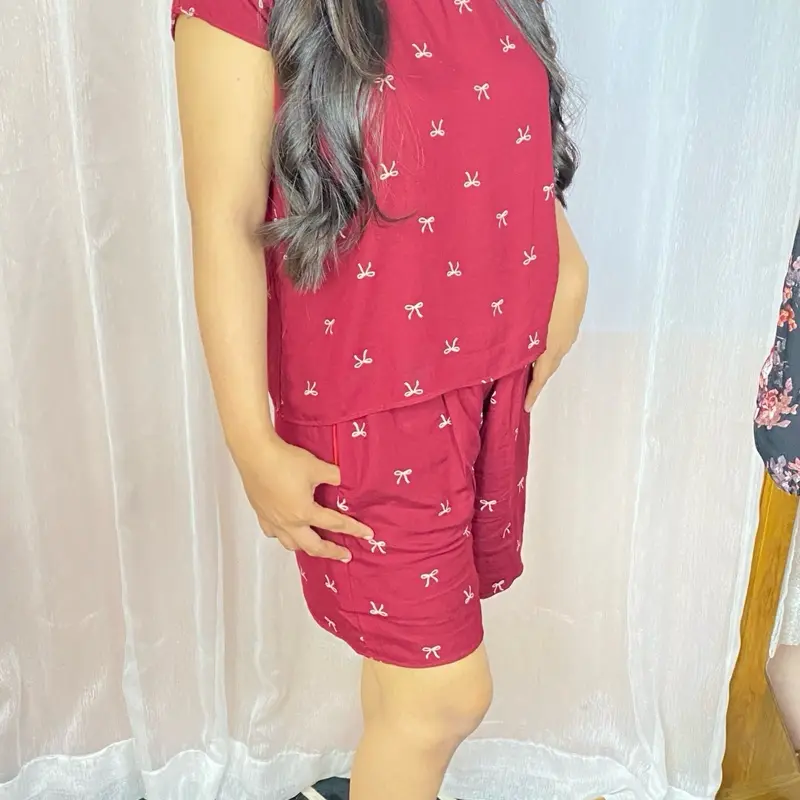 Set Pendek Rayon Viscouse untuk Wanita - Model Terbaru - Celana, Baju, Dewasa, Setelan, Katun, Dress, Atasan 1