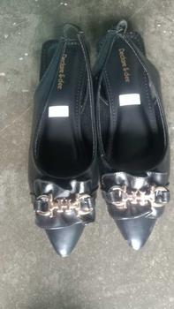 Product Review of Declare&Dee Heels Blok Wanita Pitaloka Square Toe High 3 CM Black Karet Belakang Best Seller Shoes flat  shoes from G**🌼 2
