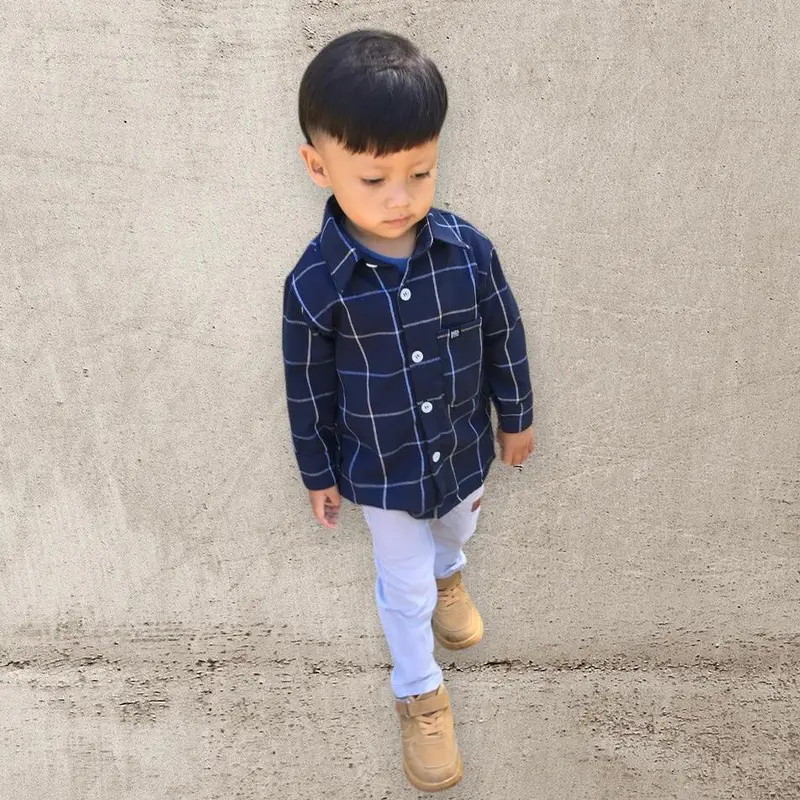 KEMEJA ANAK LAKI LAKI 8-12 TAHUN BAHAN FLANNEL JUNIOR Fashion 7