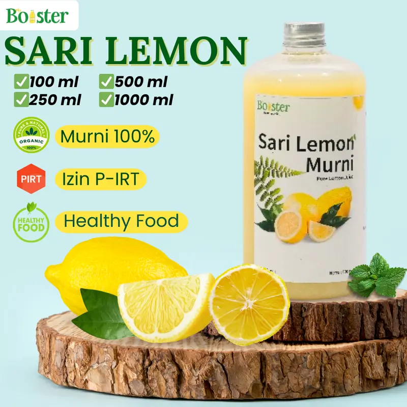 Sari Lemon My Booster 100% Murni Tanpa Pewarna Air Lemon Murni - Lemon Juice Asli 0
