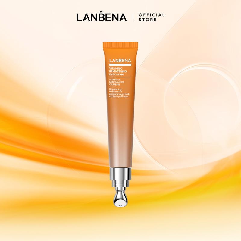 【LIVE Kem Mắt Vitamin C Đầu Massage Lạnh LANBENA Hỗ Trợ Giảm Thâm Quầng Mắt Giảm Bọng Giảm Nếp Nhăn Làm Sáng Dưỡng ẩm Làm Dịu Hạn Chế Lão Hóa Tăng Độ Đàn Hồi Trẻ Hóa Vùng Da Quanh Mắt Hiệu Quả 15ml