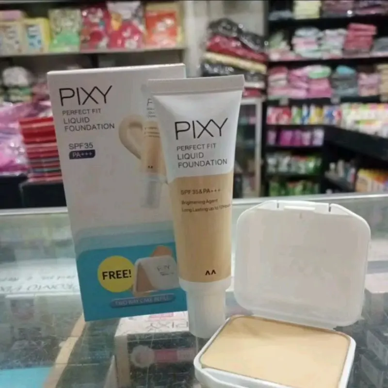 PIXY PAKET LIQUID FOUNDATION FREE REFILL TWO WAY CAKE 0