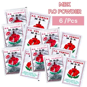 6pcs - MBK PO Powder Revil Bedak MBk Putih & Silver Dapat 6 pcs