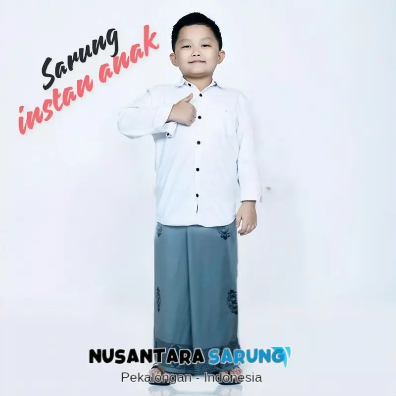 sarung anak instan karet pinggang sarung batik anak gus iqdam usia 1-11 tahun cod 6