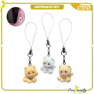 [COD] OFM C1399 Gantungan Ponsel Tas Karakter Kucing Gaya Korean Style