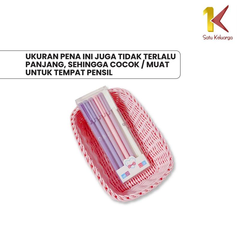 Product Introduction of [COD] SK A48 Pulpen Gel Mekanik 6IN1 Motif Polos Warna Pastel Gaya Korea Import Stationery 28