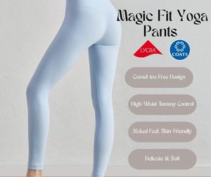 Magic Fit Yoga Pants – Sporty High-Waist Leggings with Naked Feel | Tight-Fit Peach-Lift Design for Gym, Yoga & Casual Wear [YA8]