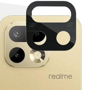 LENSA CAMERA FOR REALME 16 PRO PLUS / REALME 15 5G / REALME 15 PRO 5G / REALME 12 PRO PLUS 5G TEMPERED BLACK CAMERA  ROUND EDGE CAMERA BLACK
