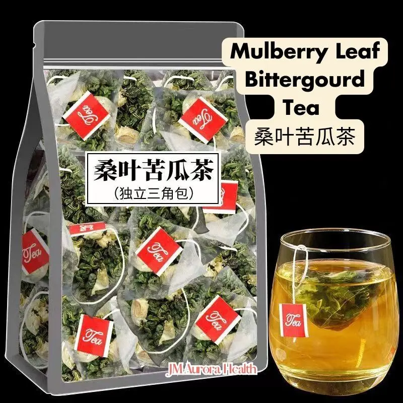 【SG Ready Stock】Mulberry Leaf Bittergourd Tea Triangle Bags 30pcs Natural Beverage