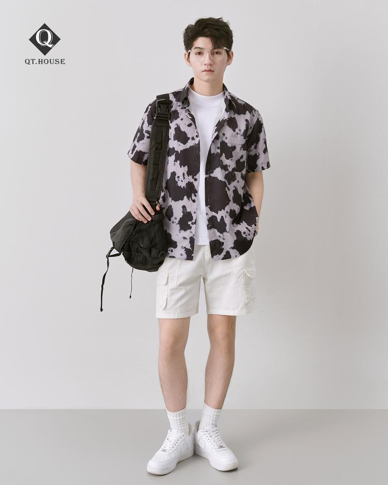 Product Introduction of Áo Sơ Mi Nam Ngắn Tay Họa Tiết Đi Biển Form Ragular fit Cộc Tay SMN01 Menswear Nam 2
