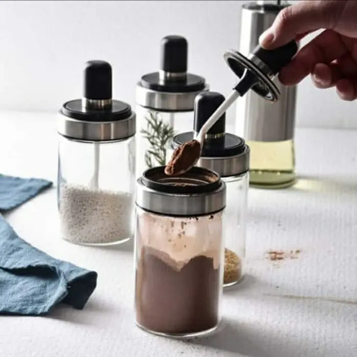 PAKET 6 pc Botol bumbu/ Tempat bumbu/ toples bumbu/sendok tutup 1