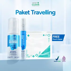 [FYC] [NEW FEMININE FOAM] Secret Clean Propolis Prebiotic Feminine Fresh Bliss Foam  - Perawatan Paket Sabun & Spray Kewanitaan | Membersihkan Area Hygiene Keputihan | Sabun Foam Aroma Extract Pear Berry | Bersih, Segar & Wangi Tahan Lama