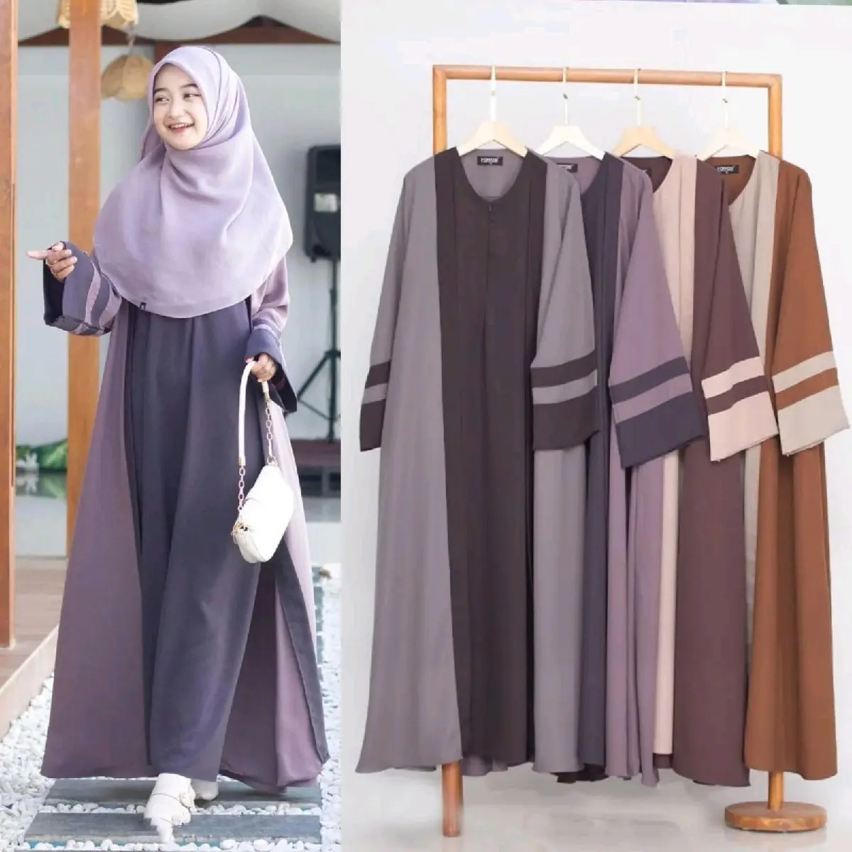 Nazwa Abaya Dress Kids Gamis Anak Perempuan Muslimah Umur 13 14 15 16 17 Tahun Bahan Crinkle Airflow Baju Wanita Remaja Tanggung Lebaran Simple Mewah Elegant Grey Abu