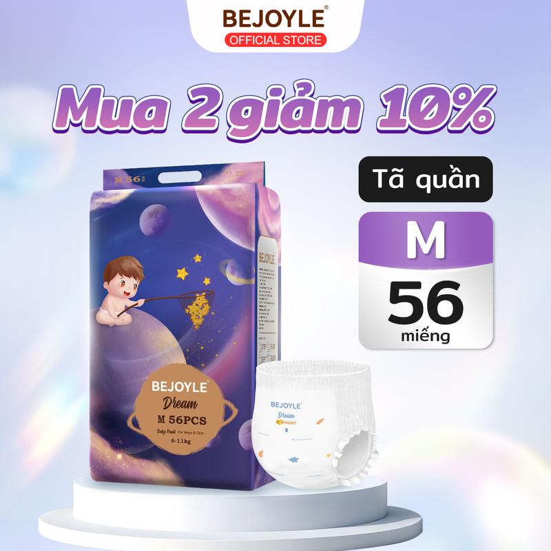Quần Tã Bỉm Bejoyle Trẻ Em dạng quần 56-miếng/bao gói khuyến-mại kích cỡ S/L/M/XL/XXL/XXXL dán tất cả các kích cỡ Cho Bé Bỉm Quần