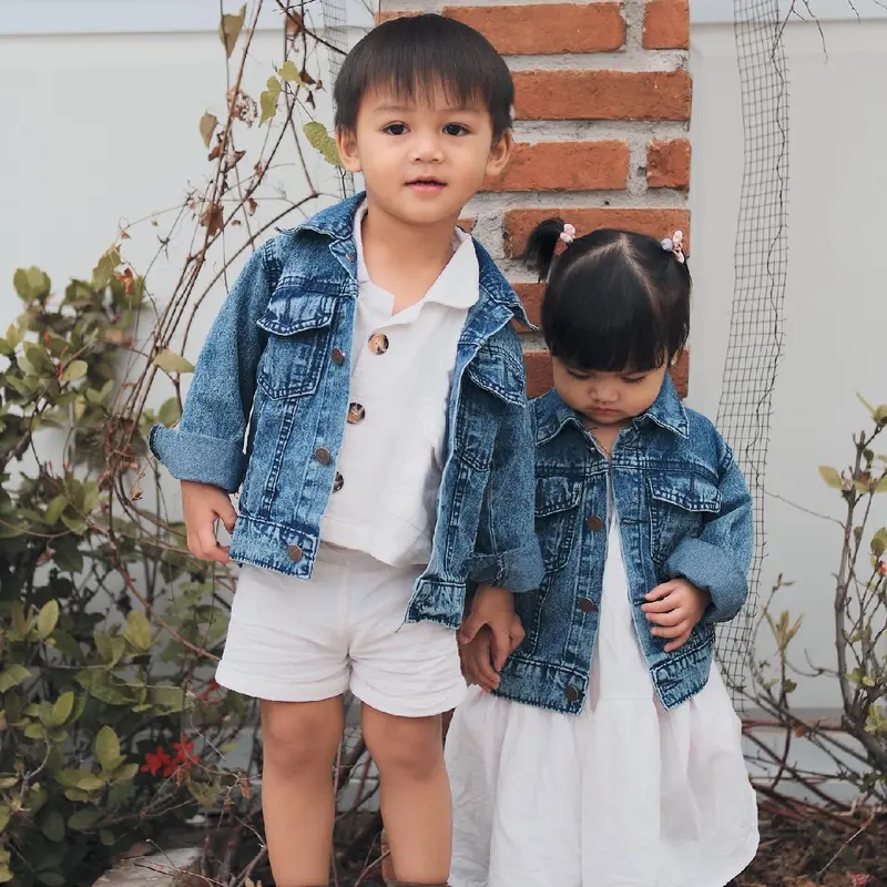 JAKET JEANS ANAK CEWEK ATAU COWOK 3 - 6 TAHUN 3