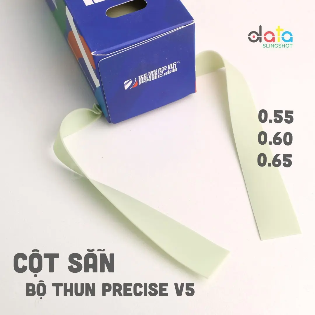 5 Bộ Dây Thun Kháng Lực Đàn Hồi Precise V5 0.55 0.6 0.65 Cột Sẵn Tập Cơ Tay - DŨNG DATA
