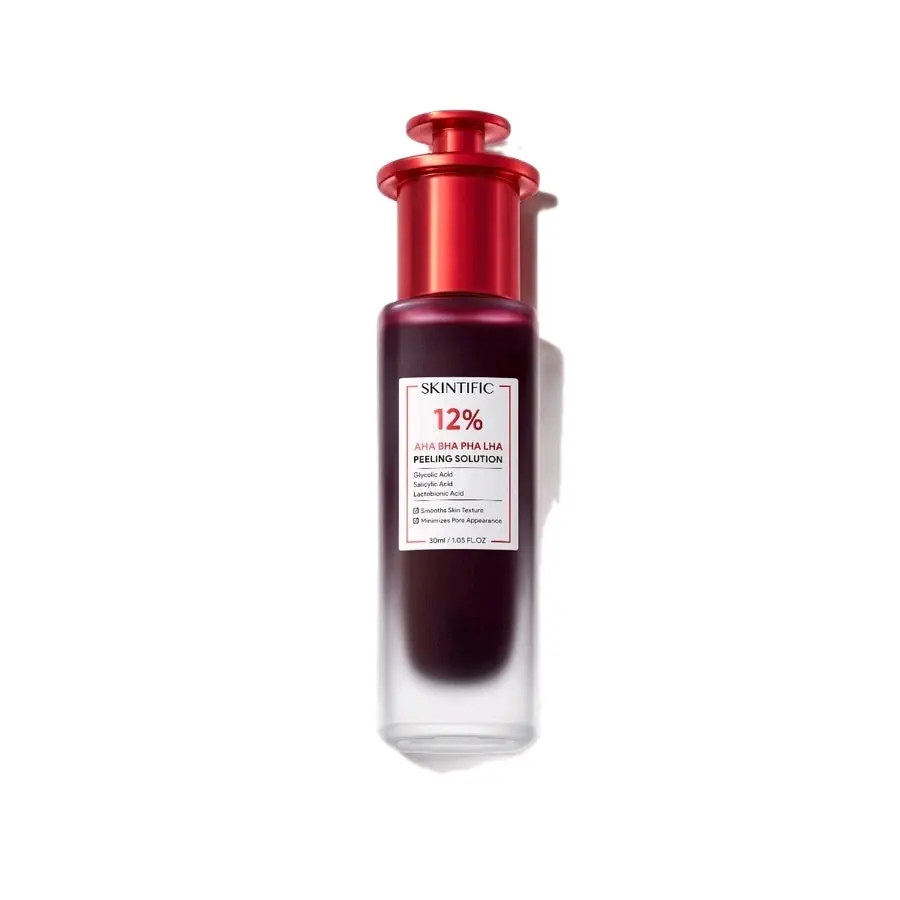 SKINTIFIC 12% AHA BHA PHA LHA Peeling  30 ml Skincare peeling serum Exfoliant peel ing solution Acne Facial