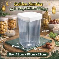 Gambar Golden Sunkist 1 PCS Toples Segi Food Grade – TSS 1198 / TST 1199 / TSP 1197 | Toples Kue Lebaran & Ramadhan Toples Jajan Snack Wadah Makanan Kering Tutup Rapat Kedap Udara - TSP 1197 dari Ratu dapur_NEW Kota Surabaya 3 Tokopedia