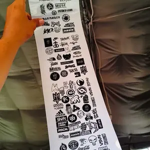 STICKER PACK SPECIAL BLACK WHITE ISI 118PCS 60CM VIRAL  untuk Laptop, Motor soft case dll , SUDAH DICUTTING TINGGAL TEMPEL