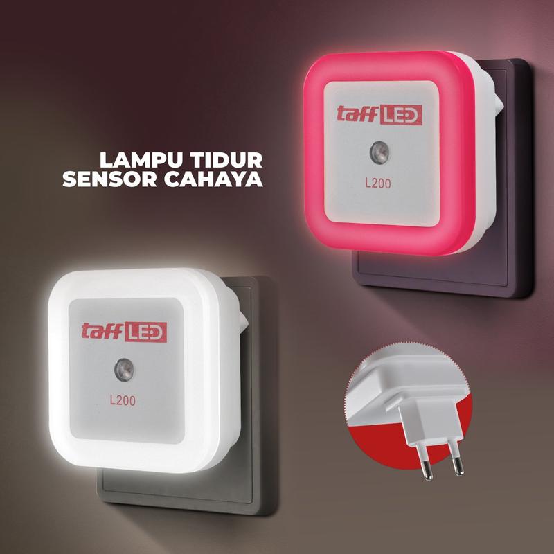 Lampu Tidur Minimalis - Lampu LED Plastik - Lampu Sensor Cahaya Kamar 0