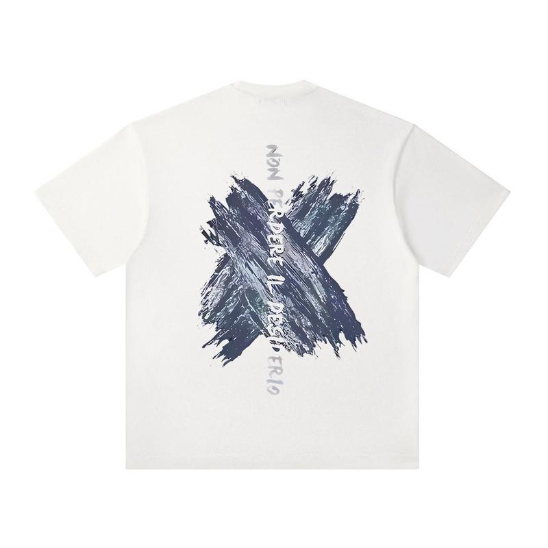 T-shirt Atasan Baju Kaos Oversize Pria Putih Lengan Pendek Dewasa Distro Katun Combed C610 C611 3
