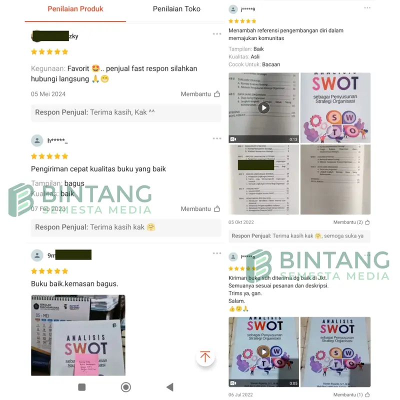 Analisis SWOT sebagai Penyusunan Strategi Organisasi - Slamet Riyanto, S.T., M.M. ; Muh Nur Luthfi Azis, S.Kom., M.Kom. ; Andi Rahman Putera, S.Kom., M.M.S.I.