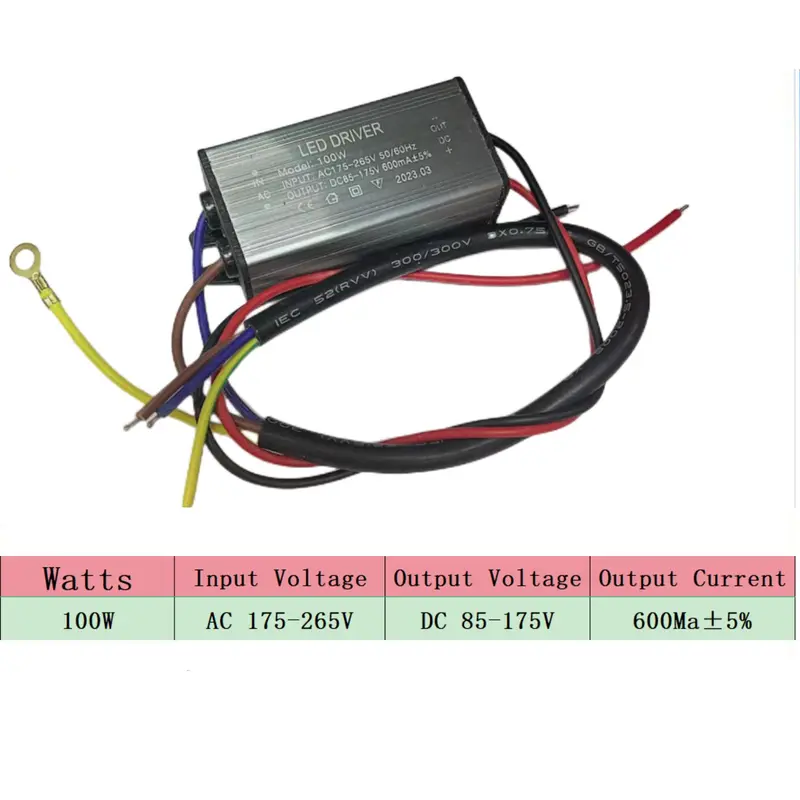 Bộ điều khiển LED không thấm nước, OIMG, Điện áp đơn, Nguồn điện, Có sẵn trong 8-30W, 50W, 100W, 150W, 200W, Công suất cao, AC175-265V, DC85-175V, Chống thấm nước IP66 4