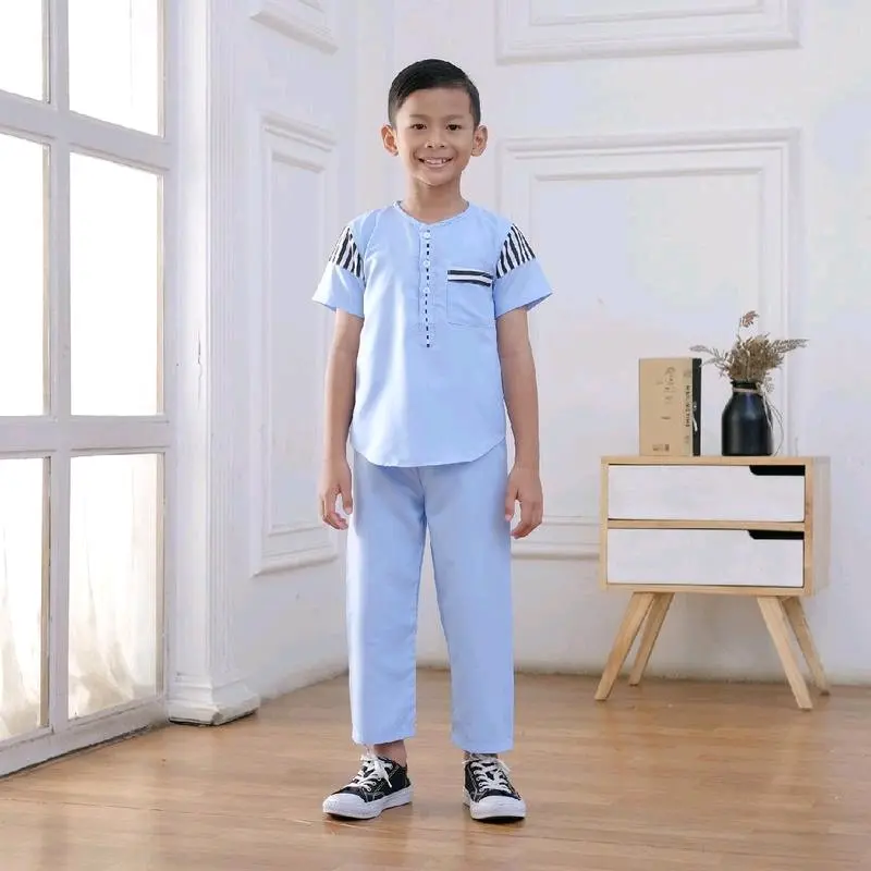 SETELAN ANAK KOKO LAKI LAKI BAJU KOKO BAJU MUSLIM ANAK USIA 6 TAHUN SAMPAI 12 TAHUN