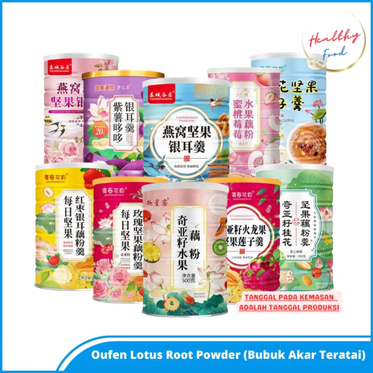 Oufen 500gram/Lotus Root Powder Original Maifengle 500gram/bubuk akar teratai sehat