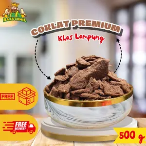 500gram KERIPIK PISANG COKLAT LAMPUNG KERIPIK PISANG KEPOK RAJACEMIL snack  murah