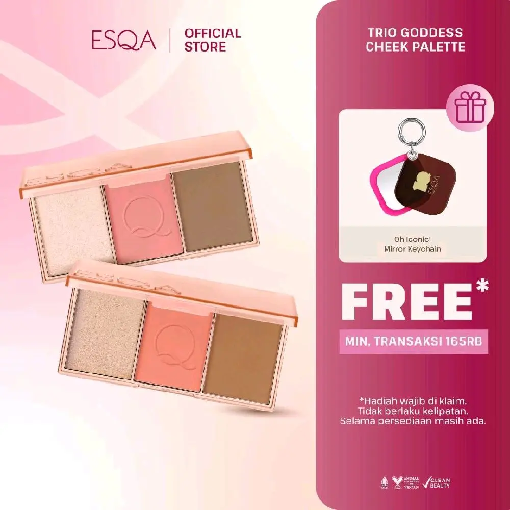 ESQA Trio Goddess Cheek Palette