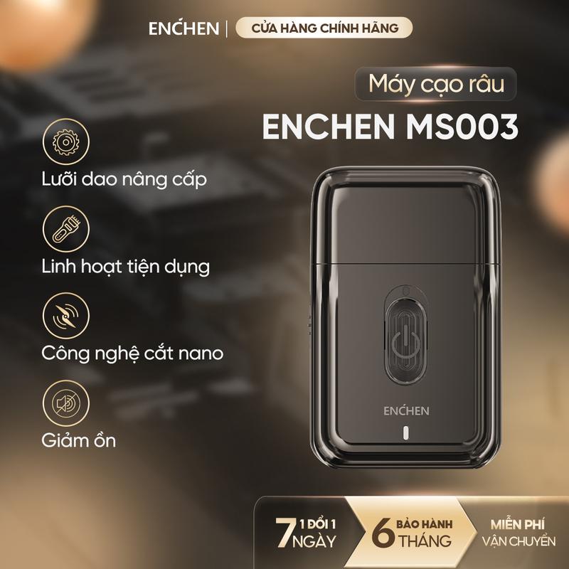 Máy cạo râu mini Enchen MS003 lưỡi dao tự mài, tích hợp tông đơ, pin dùng đến 30 ngày - BH 6 tháng