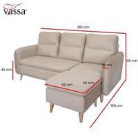 Gambar Sofa L Kenzo Sofa Minimalis Sofa L Putus By Vassa Sofa dari Vassa Sofa & Home Kab. Bogor 3 Tokopedia