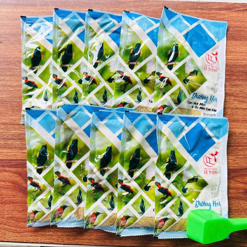  Combo 10 gói  Cám Dưỡng Hót Chim Hút Mật Và Ốc Mít Cao Cấp Lê Thịnh - 100g 