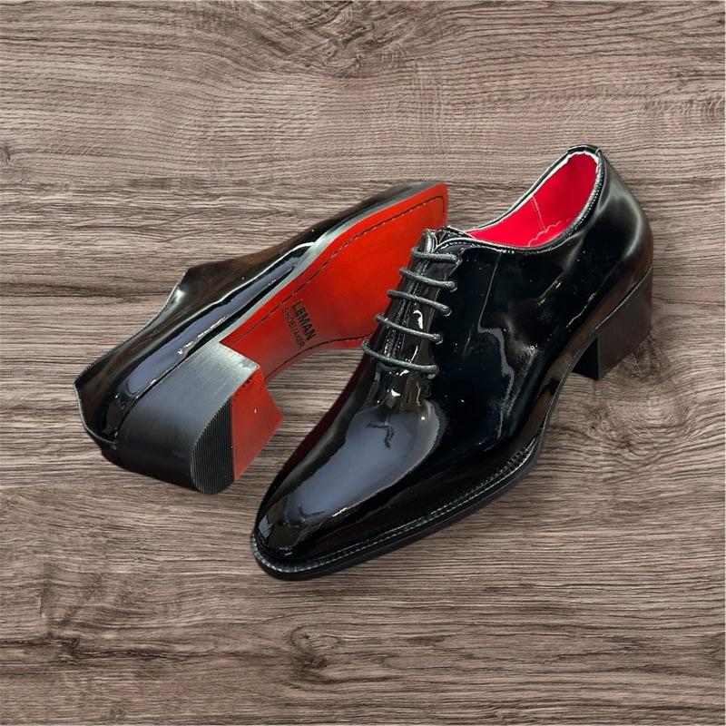 Oxford Whole Cut 5cm Da Bò Ý Cao cấp Gót đỏ Lót đỏ siêu sang giày dự tiệc