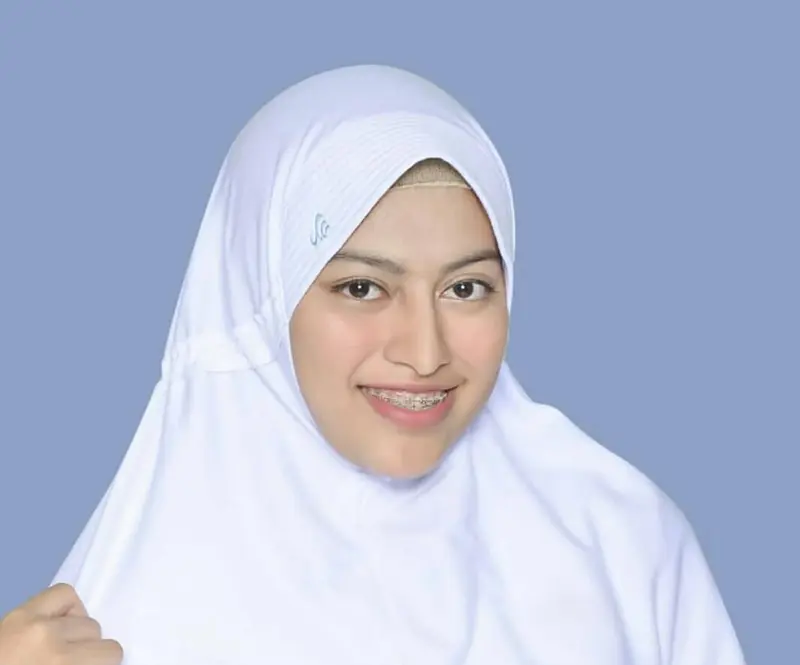 Jilbab Rabbani kw model innova LX / Kerudung Anak sekolah pita tertutup TK SD SMP SMA SMK - Bahan Kaos PE Double Instan 1