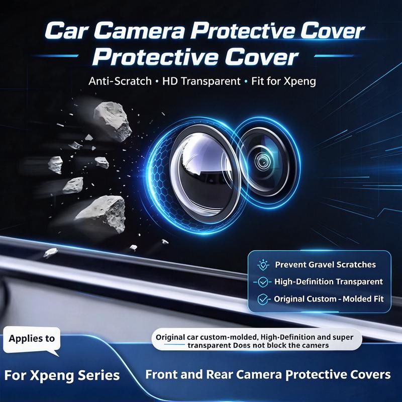 Nắp bảo vệ camera ô tô 360° HD toàn cảnh, chống nước, chống bụi, chống trầy xước, tấm bảo vệ ống kính lùi – phụ kiện ô tô