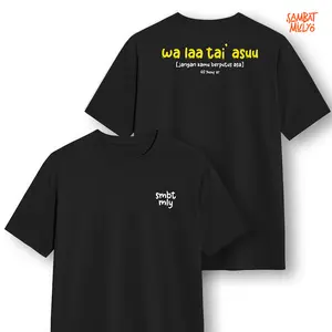 Sambat Mulyo Kaos Premium Wa Laa Tai' Asuu 100% Cotton Combed 24s Free Sticker & Ziplock Limited