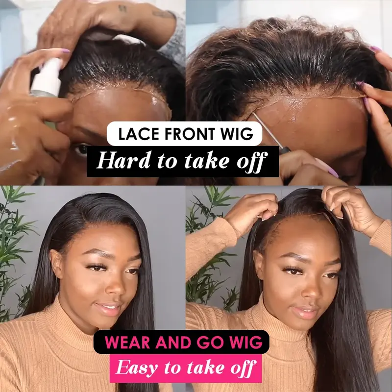 Wear Easy Go Glueless Wig Human Hair Body Wave 6x4 5x5 9x6 7x5 Lace Closure Glueless Wig Human Hair Ready To Wear Pre Cut Pre plucked Hairline 4